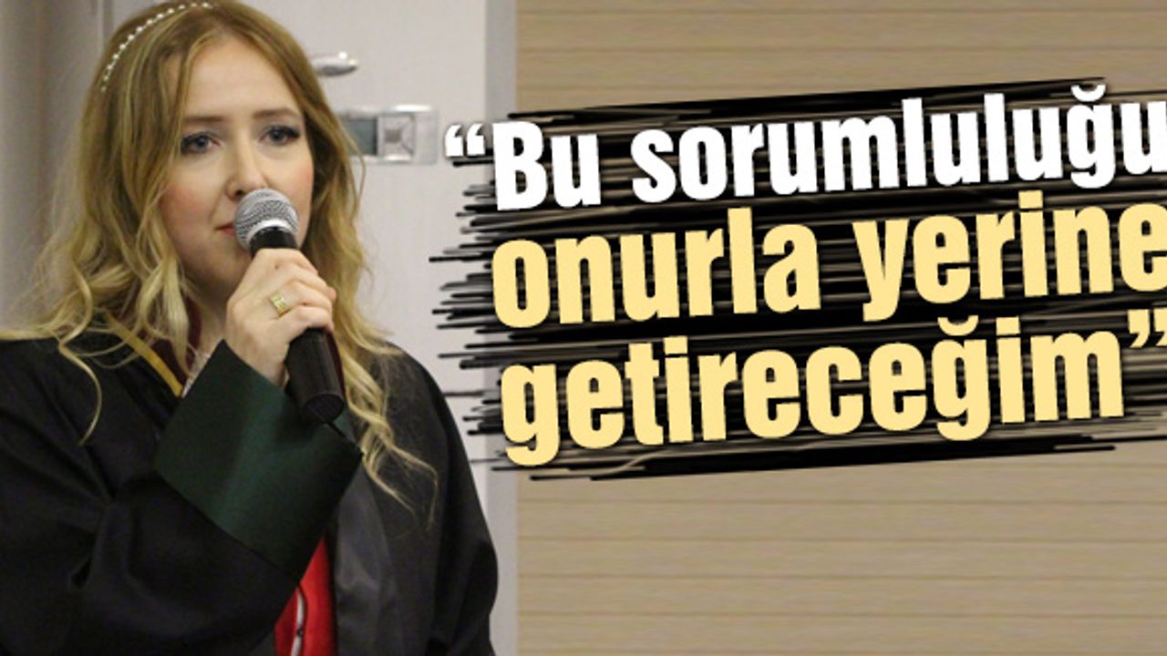 Av. Aylin Özer Coş ruhsatnamesini aldı