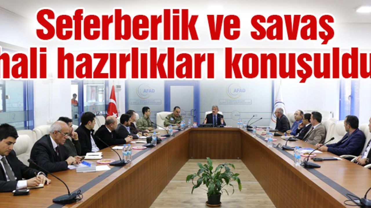 AFAD’tan planlama ve koordinasyon toplantısı