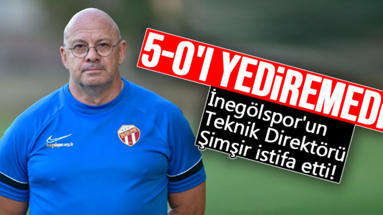 İnegölspor'un Teknik Direktörü Şimşir istifa etti!