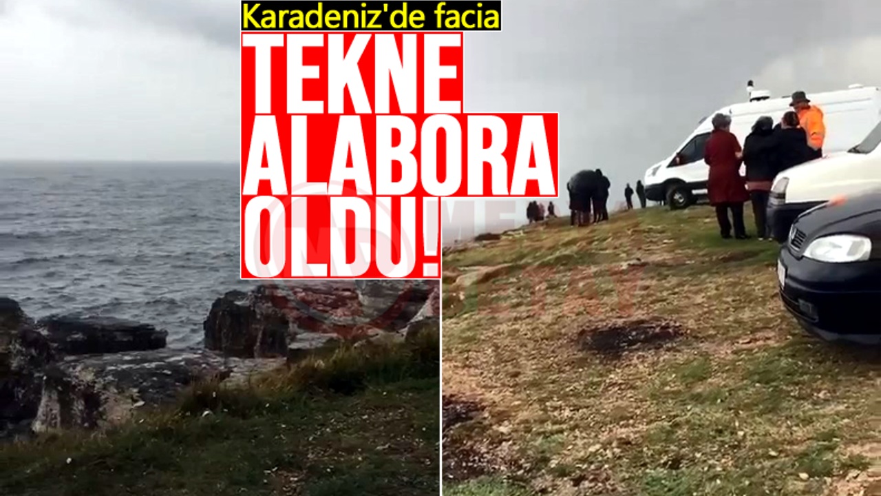 Karadeniz'de facia: Tekne alabora oldu!