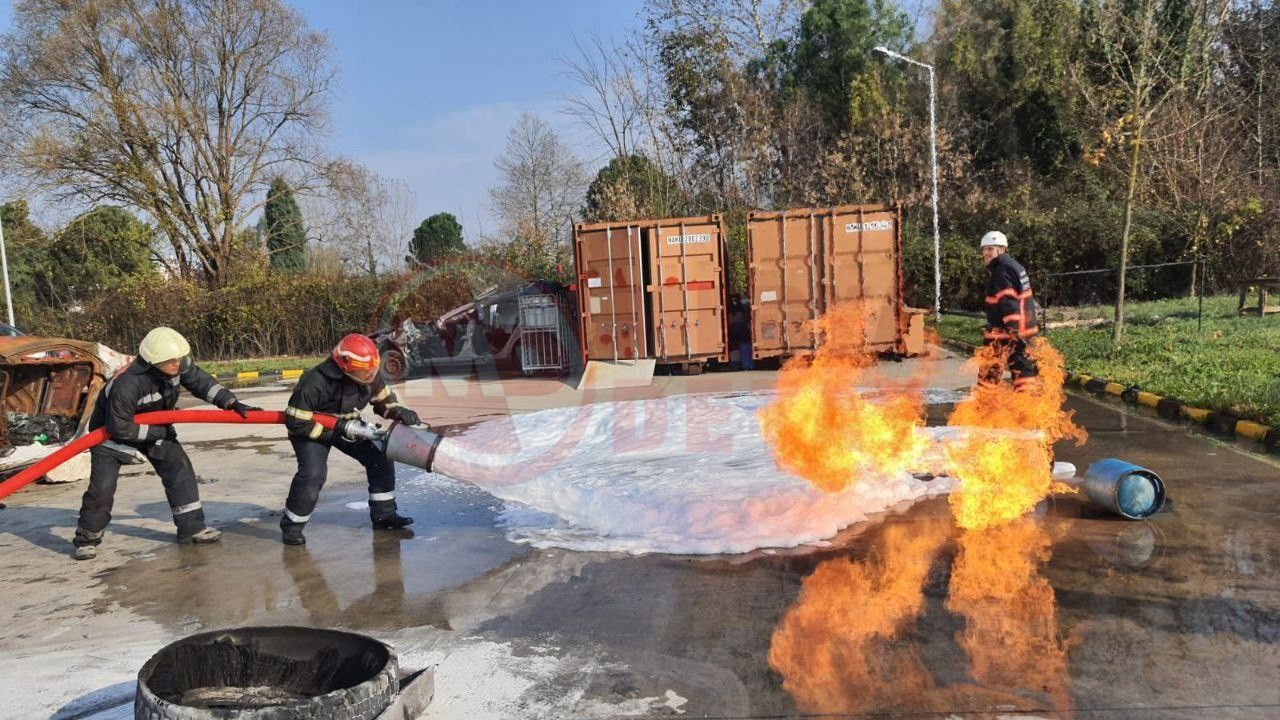 Büyükşehir itfaiyeden yangından korunma ve söndürme eğitimi