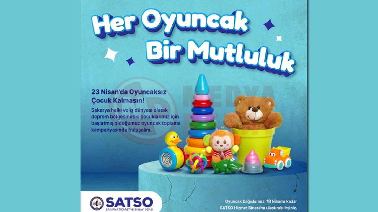 SATSO’dan depremzede çocuklara oyuncak kampanyası