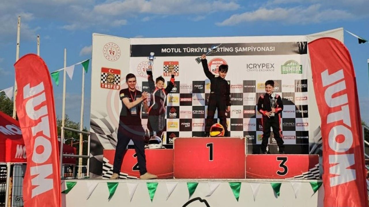 Karting şampiyonasına Büyükşehir yarışçıları damga vurdu