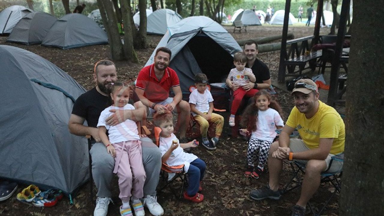 Baba çocuk kamplarında 4 haftada 800 kişilik kamp kuruldu