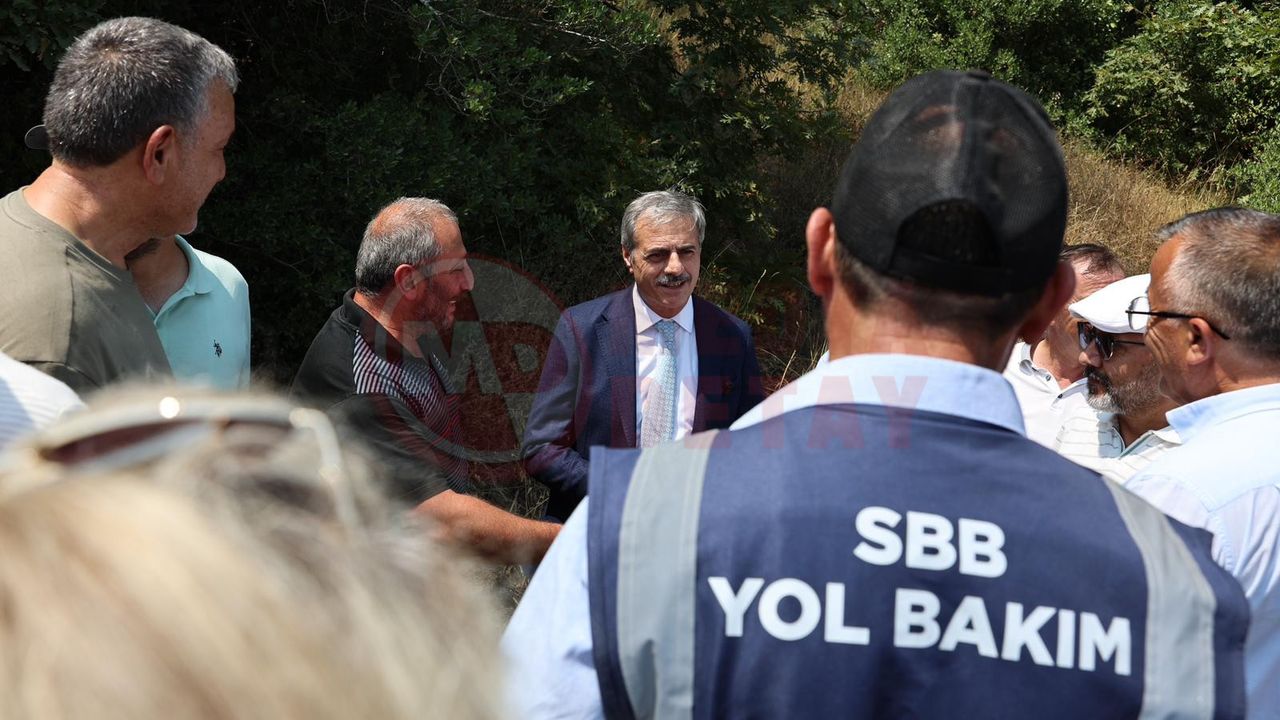Alemdar, asfalt çalışmalarını yerinde takip etti