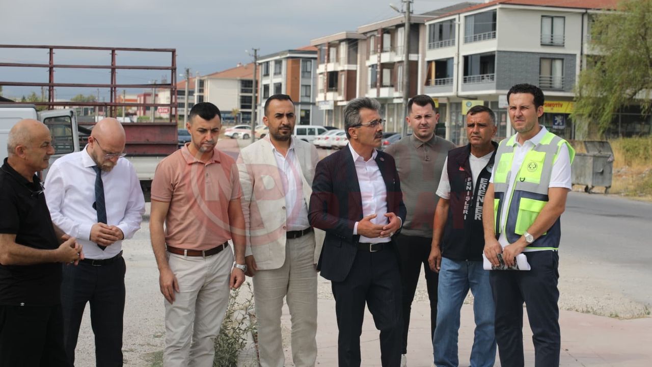 Başkan Şenol Dinç yeni pazar alanını inceledi