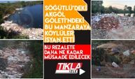 Akgöl Göleti'ndeki bu manzaraya köylüler isyan etti