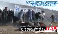 Çevik Kuvvet direnen gruba böyle müdahale etti!