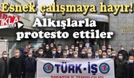 Alkışlarla protesto ettiler! Esnek çalışmaya hayır!