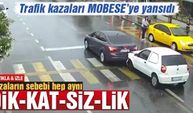 Sakarya'da trafik kazaları MOBESE'ye yansıdı