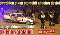 Sakarya'da hurdaya dönen araçtaki 3 genç yaralandı