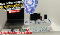 Fuhuş bahanesiyle 104 vatandaşı dolandırdılar