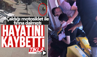 Çaldığı motosikletle fırına dalan genç hayatını kaybetti