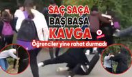 Kız öğrenciler saç saça kavga etti!