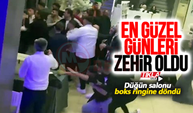 Düğün salonu boks ringine döndü