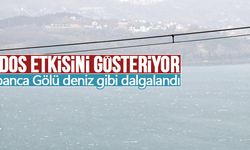 Sapanca Gölü deniz gibi dalgalandı