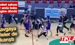 Basket sahası bir anda boks ringine dönüştü