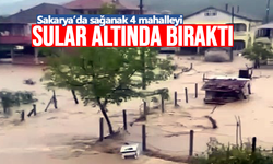 Sakarya’da sağanak 4 mahalleyi sular altında bıraktı