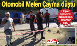 Otomobil Melen Çayı'na düştü! Kayıp sürücü aranıyor