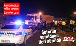 Direksiyon başında vuruldu! Kaza yaptı