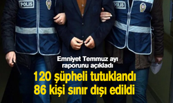 Emniyet Temmuz ayı raporunu açıkladı!