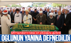 Şehit oğlunun yanına defnedildi!