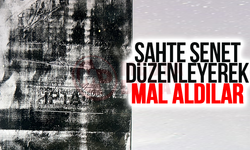 Sahte senet düzenleyerek mal aldılar!