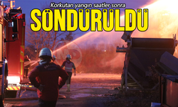 Korkutan depo yangını söndürüldü!