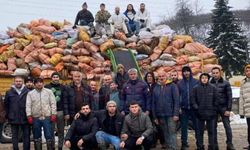 Deprem bölgesine yakacak odun gönderdiler