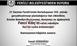 Ferizli’deki etkinlikler ertelendi