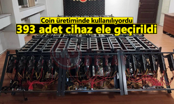 Coin üretiminde kullanılıyordu: 393 adet cihaz ele geçirildi