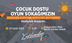 Serdivan’ın ilk çocuk dostu sokağı açılıyor