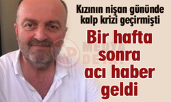 Kızının nişan gününde kalp krizi geçirdi