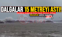 Karadeniz kıyılarında dalgalar 15 metreyi aştı!
