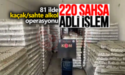 81 ilde sahte alkol operasyonu!