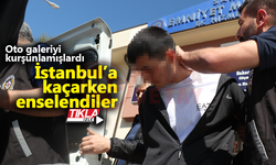 İstanbul’a kaçarken polise enselendiler