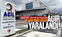 Elektrik akımına kapılan 6 yaşındaki çocuk ağır yaralandı!