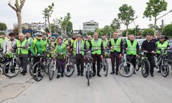 Trafik Haftası’nda pedallar şehrin merkezinde döndü