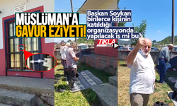 Binlerce kişinin katıldığı organizasyonda yapılacak iş mi bu; Müslüman’a gavur eziyeti!