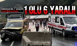 Sakarya'da 7 araçlık zincirleme kaza: 1 ölü 6 yaralı!