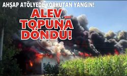 Ahşap atölyesi alev topuna döndü