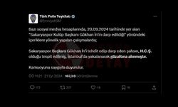 Emniyet Genel Müdürlüğü sosyal medya hesabından duyurdu