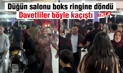 Düğün salonu boks ringine döndü