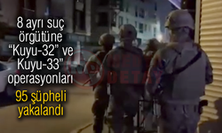 8 ayrı suç örgütüne “Kuyu-32” ve -Kuyu-33” operasyonları