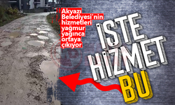 Akyazı Belediyesi’nin hizmetleri yağmurlu havada ortaya çıktı