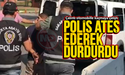 Polis çalıntı otomobili ateş ederek durdurdu!