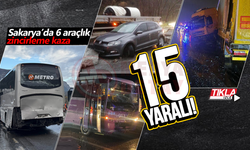 6 araçlık zincirleme kaza: 15 YARALI!