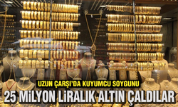 UZUN ÇARŞI'DA KUYUMCU SOYGUNU! 25 MİLYON LİRALIK ALTIN ÇALDILAR