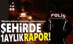 Şehirde 1 aylık asayiş raporu!