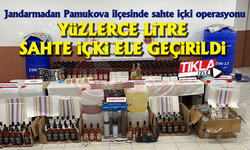 YÜZLERCE LİTRE SAHTE İÇKİ ELE GEÇİRİLDİ